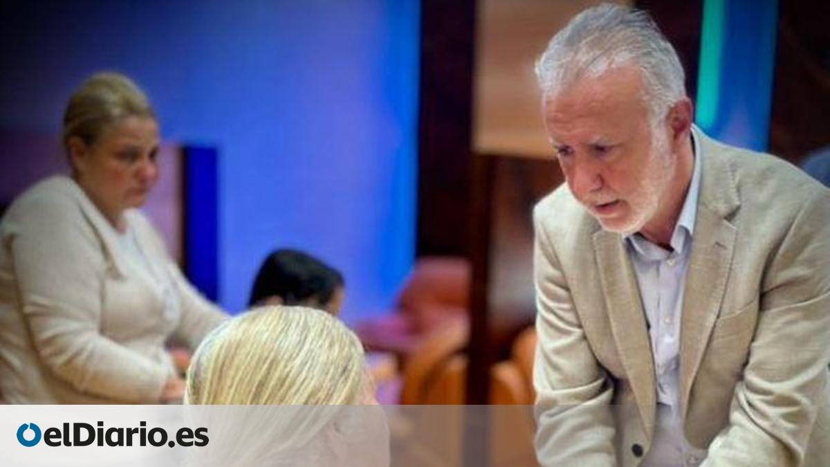 Ángel Víctor Torres recibe en Gran Canaria a una familia víctima de los terremotos en Venezuela