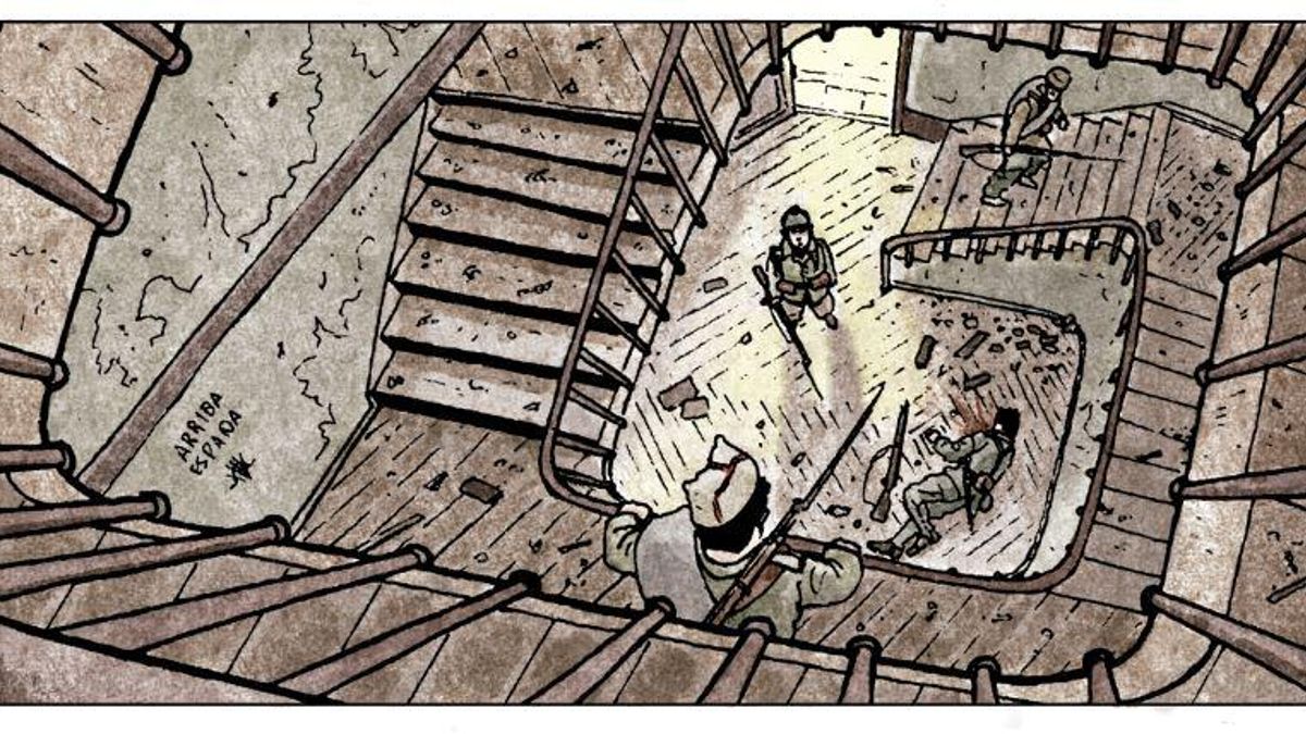 Viñeta de 'Teruel. La lucha helada'