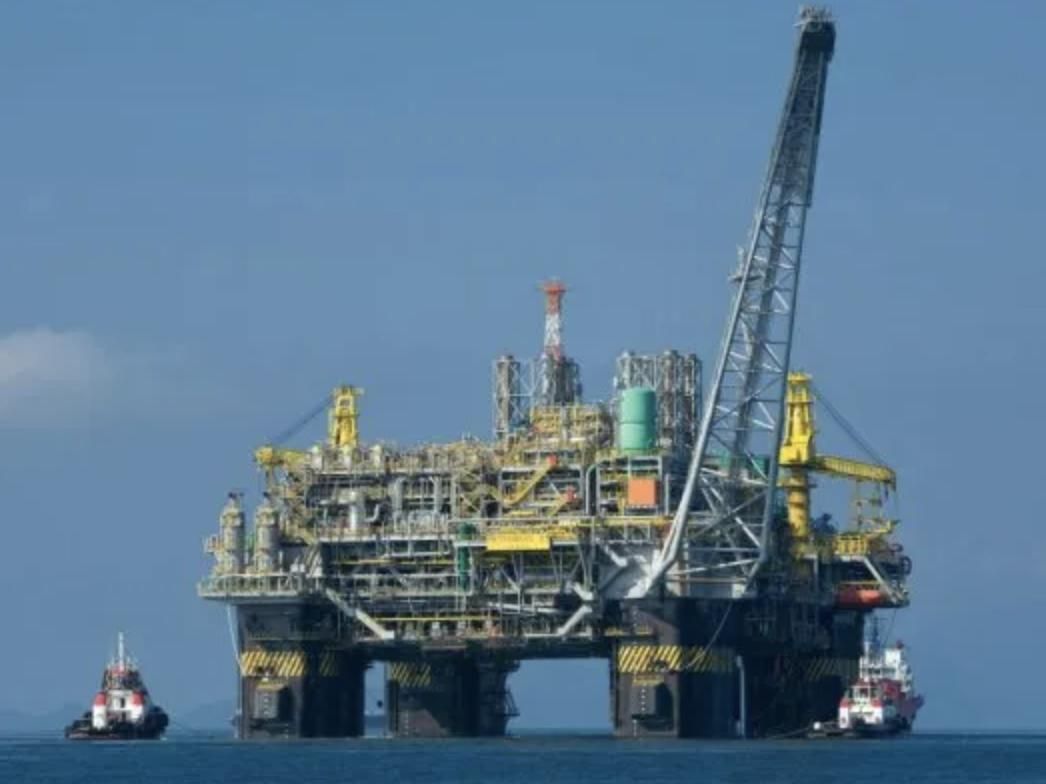 Una plataforma petrolera vinculada a proyectos de exploración de hidrocarburos en las Islas Malvinas.