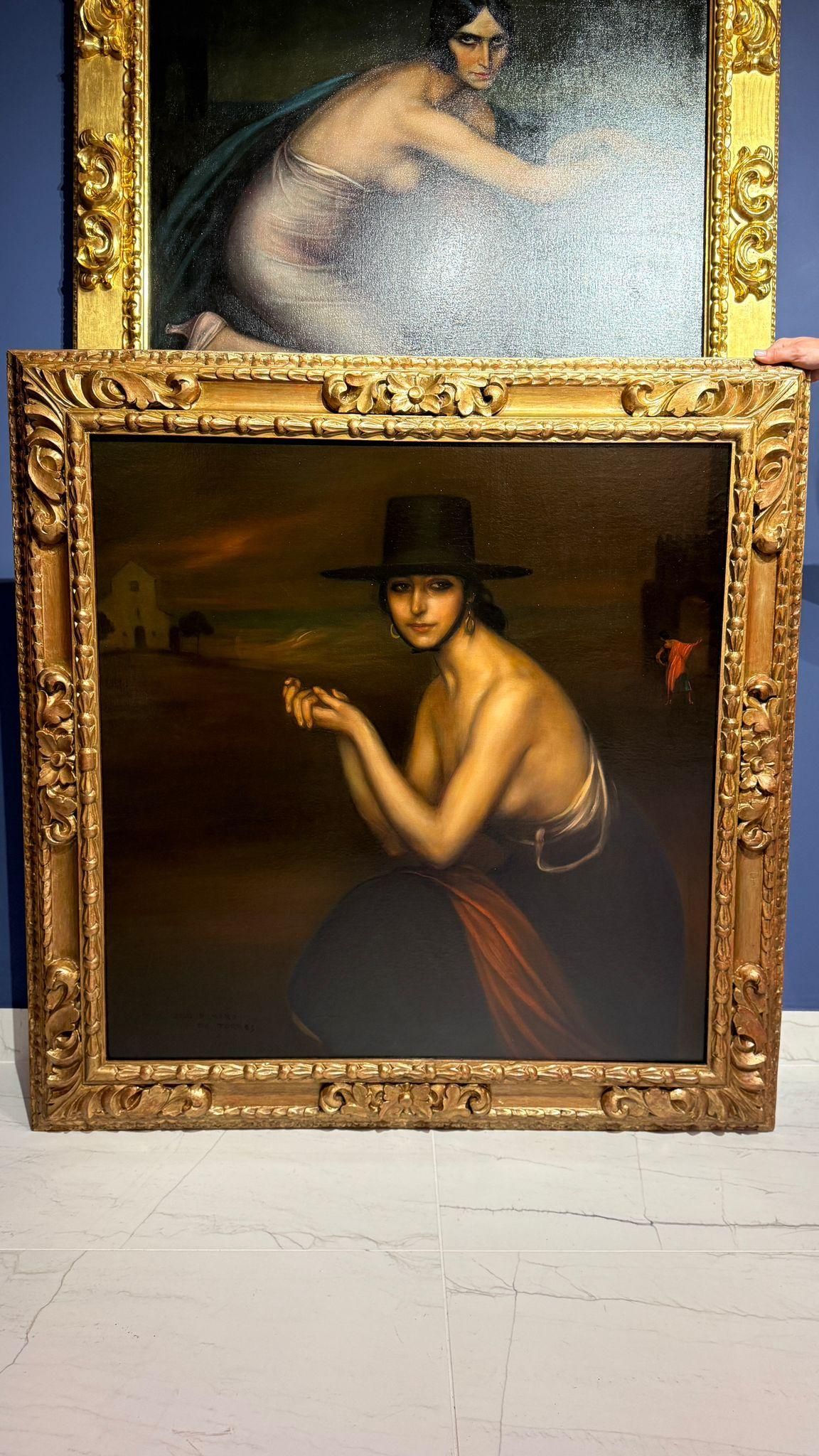 'Los celos', abajo, tras su restauración.