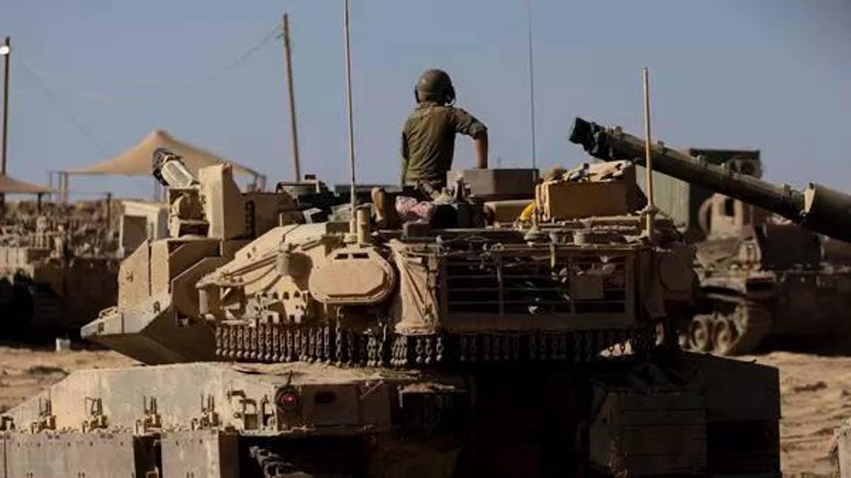 Tanque israelí cerca de Gaza, 2025