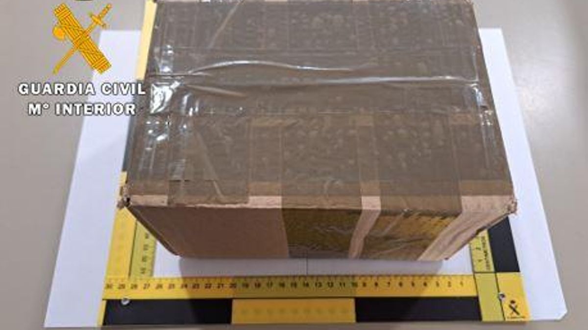 Detenido en León a un hombre por recibir un paquete de marihuana.