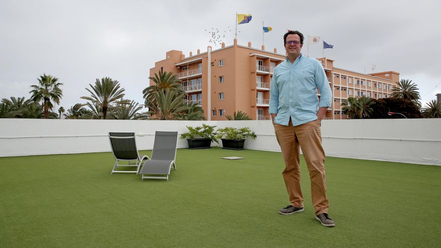 Ignacio Rodríguez, fundador de 'Repeole', plataforma de trabajadores en remoto en Canarias. (ALEJANDRO RAMOS)
