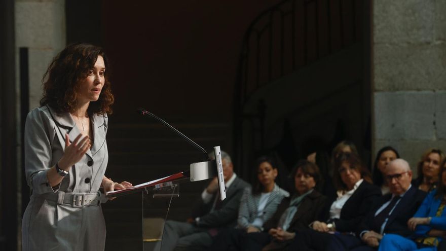 La presidenta de la Comunidad de Madrid, Isabel Díaz Ayuso, presenta el proyecto de la Ciudad de la Justicia de Madrid el lunes