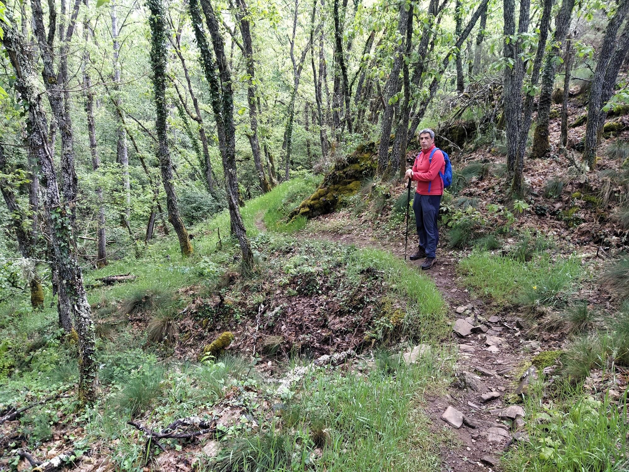 Fran durante la ruta