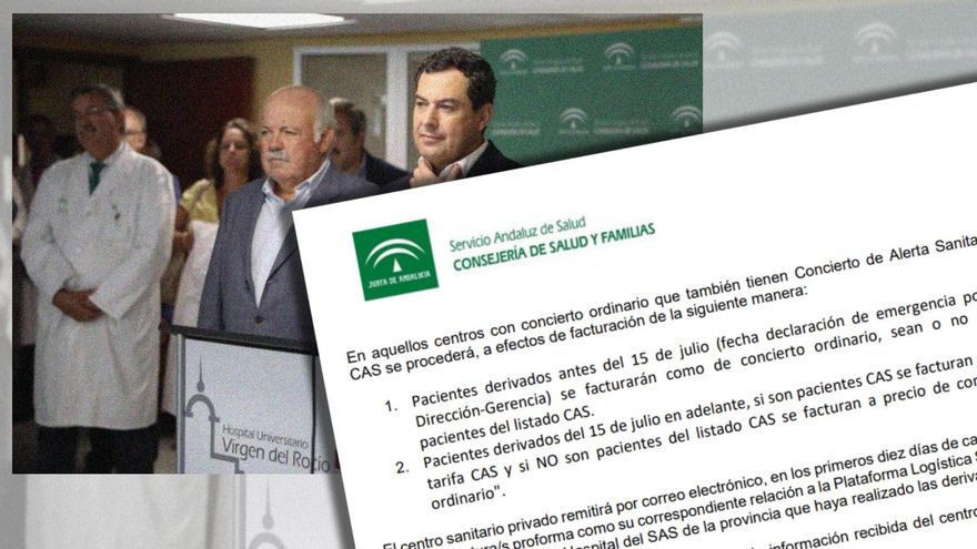 El Gobierno andaluz autorizó a las clínicas privadas facturar más caro operaciones ya contratadas por concierto público
