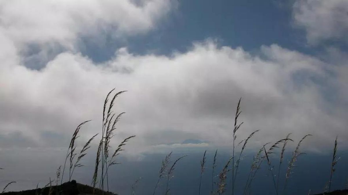Imagen de archivo de un día nublado en el este de La Palma.