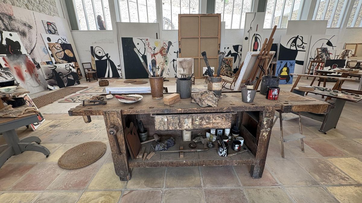 Mesa de trabajo de Joan Miró en Cala Major