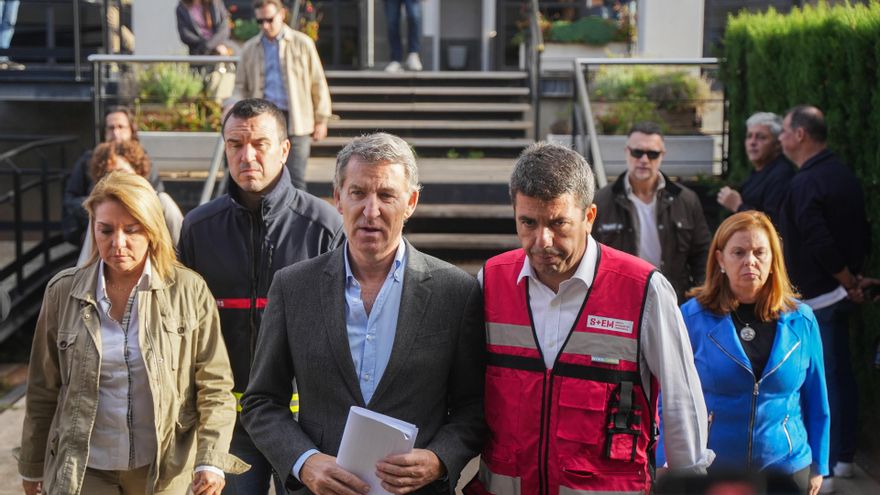 Feijóo sale en defensa de Mazón y cuestiona las previsiones de la AEMET sobre la DANA