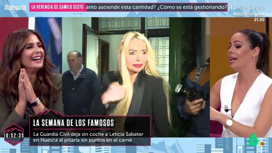 Nuria Roca no pudo reprimir la risa en laSexta al conocer los detalles de la detención de Leticia Sabater