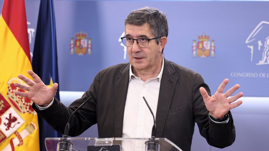 El portavoz del Grupo Parlamentario Socialista en el Congreso de los Diputados, Patxi López.