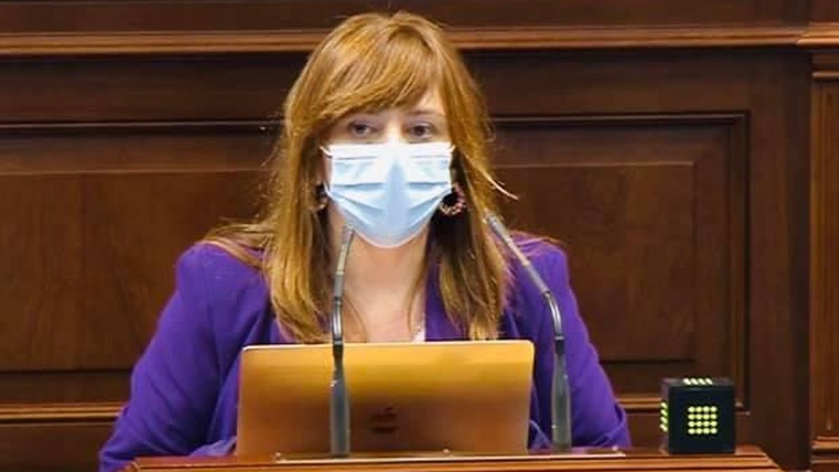 Nieves Lady Barreto en el Parlamento.