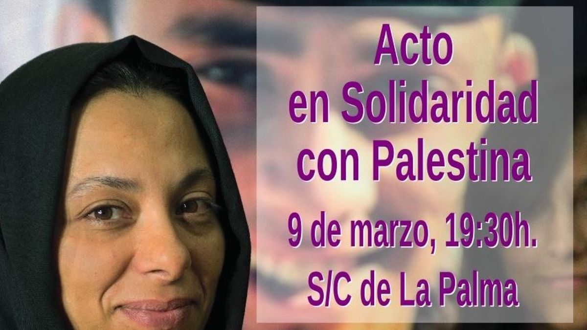 Acto en solidaridad con Palestina en Santa Cruz de La Palma