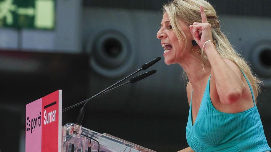 Sumar acentúa el choque con las derechas para convencer a los indecisos que se decantan la última semana de campaña