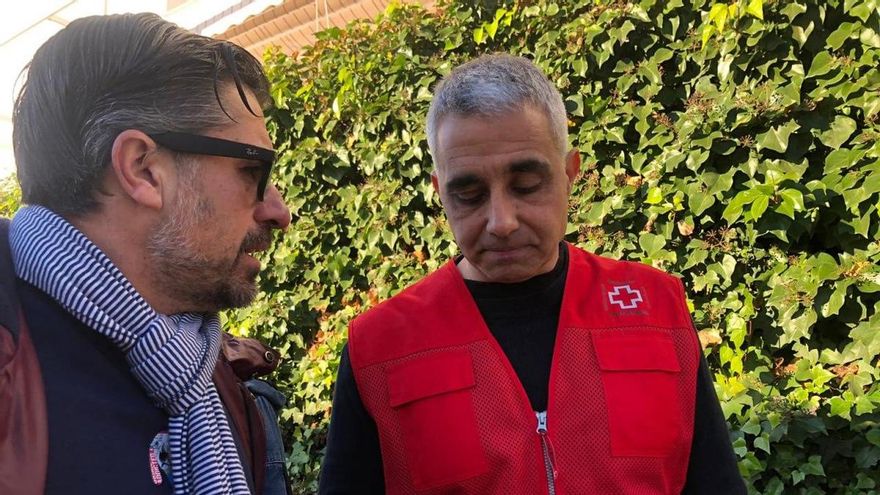 Cruz Roja, en Adamuz