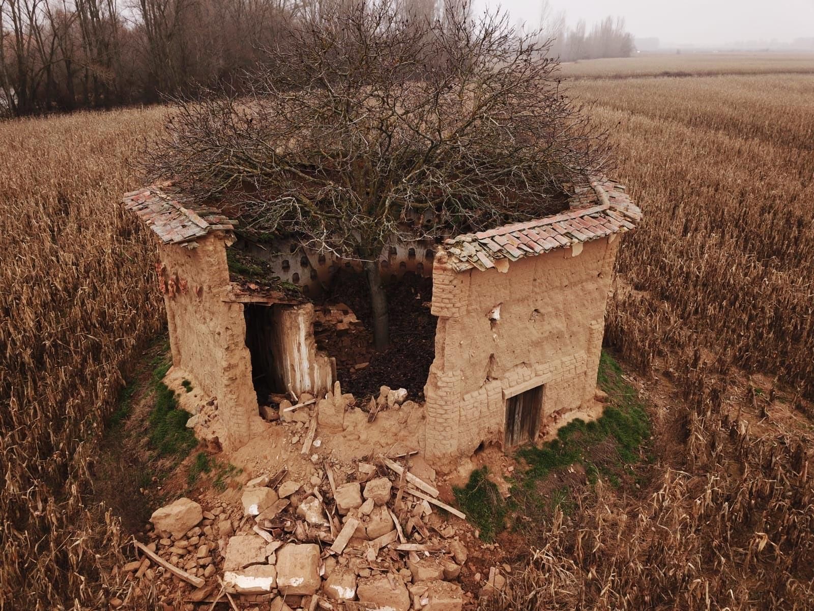Palomar Octogonal de Nogales antes de la restauración.