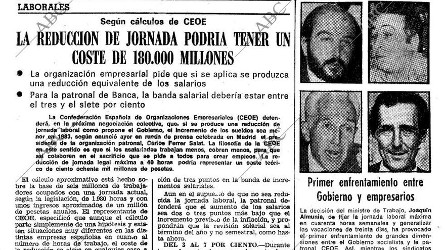 La historia de cómo España redujo la jornada laboral a 40 horas semanales: “La patronal puso el grito en el cielo”
