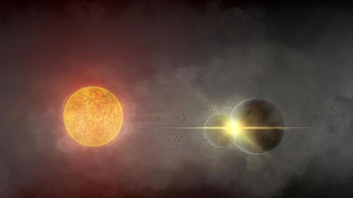 Astrónomos captan una colisión entre planetas de otro sistema solar similar al que dio origen a la Luna