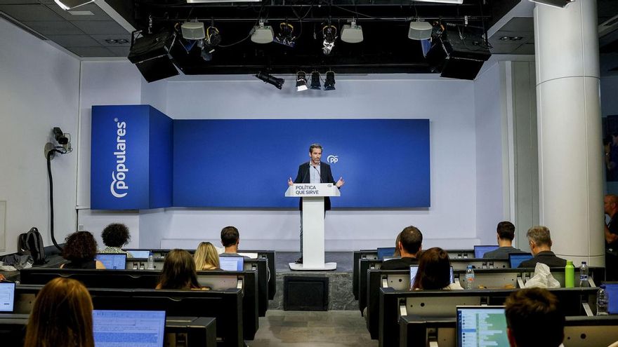 Rueda de prensa tras el Comité de Dirección del PP