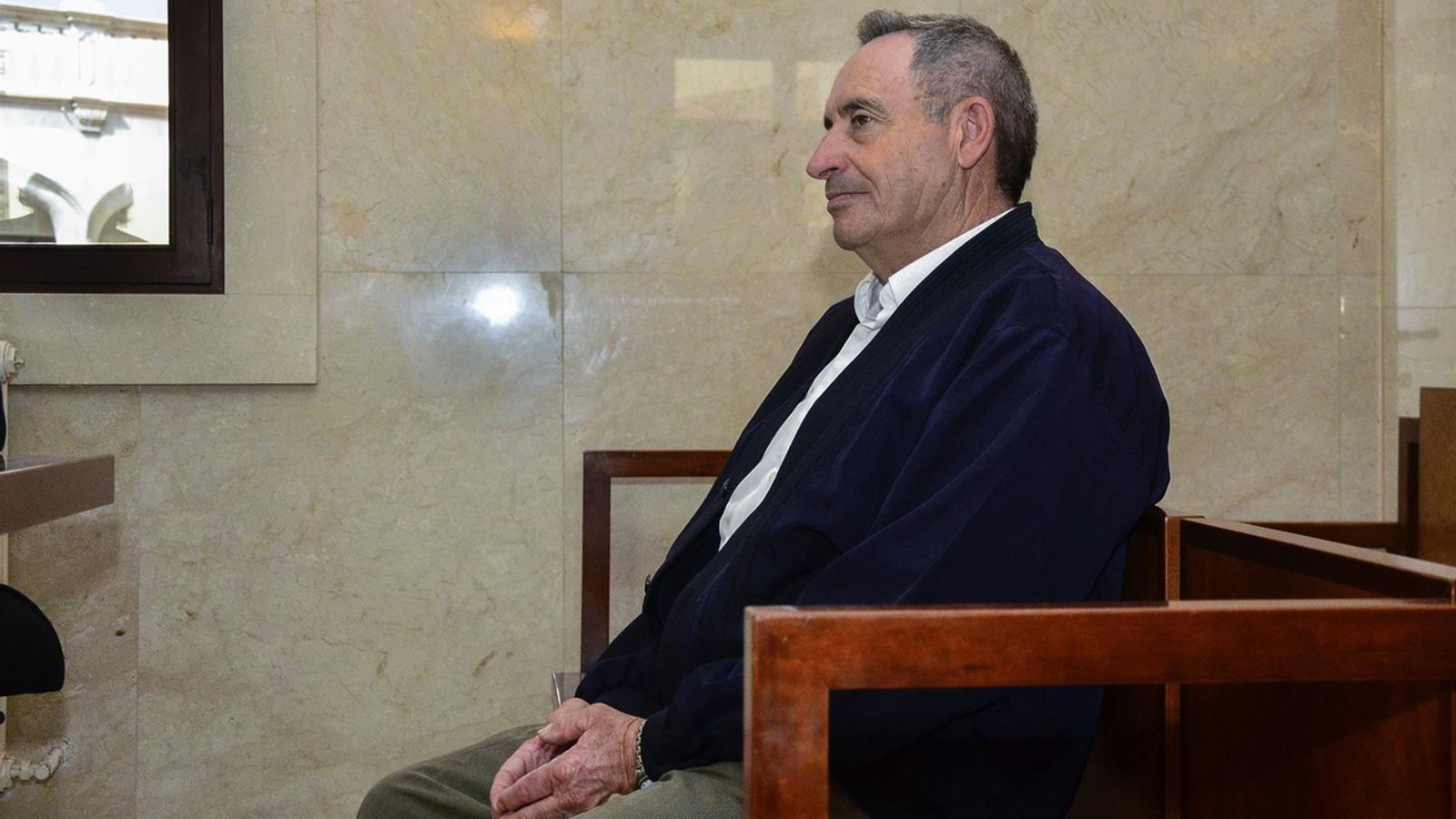 El expárroco Pere Barceló, en 2016 durante su primer juicio por pederastia