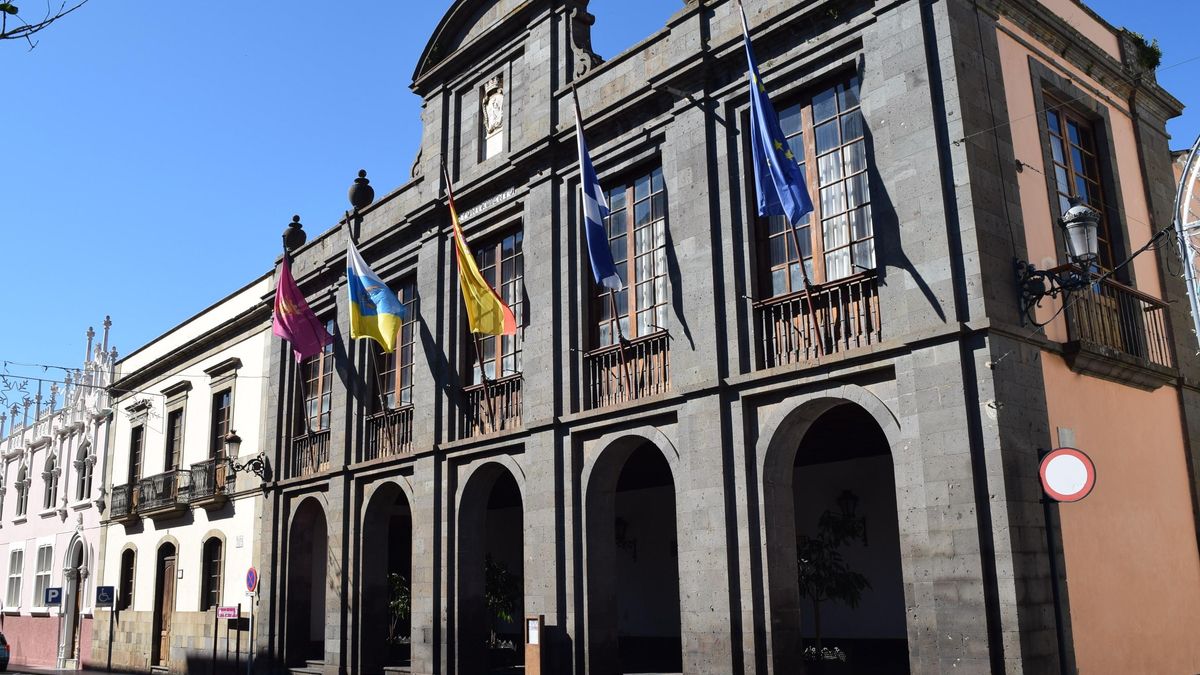 Fachada del Ayuntamiento La Laguna, en Tenerife.