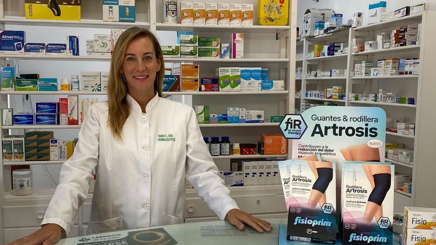 Isabel, en su centro de trabajo donde es feliz