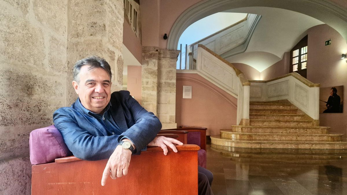 El autor de 'Ingrata patria mía' retratado en el Colegio Mayor Rector Peset.