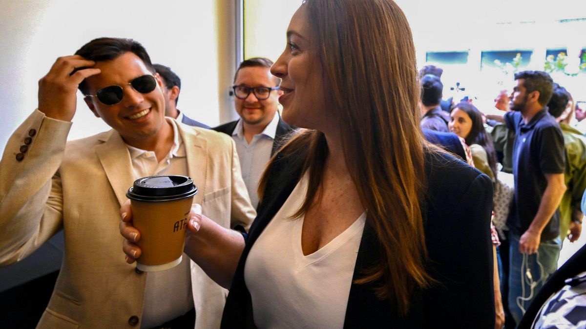 María Eugenia Vidal ingresando a la sede del PRO