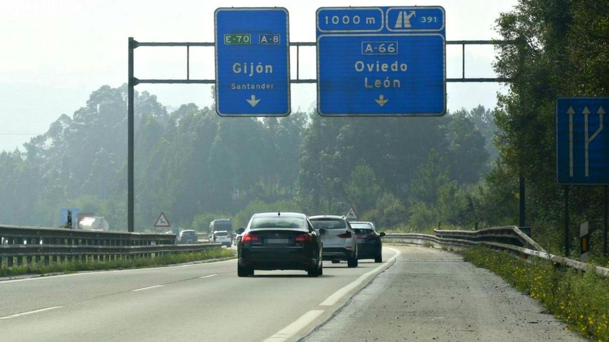Autopista León-Asturias.
