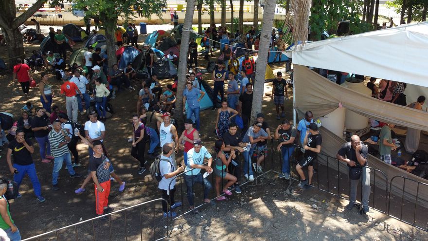 Migrantes colombianos varados en la frontera sur de México piden ayuda al Gobierno