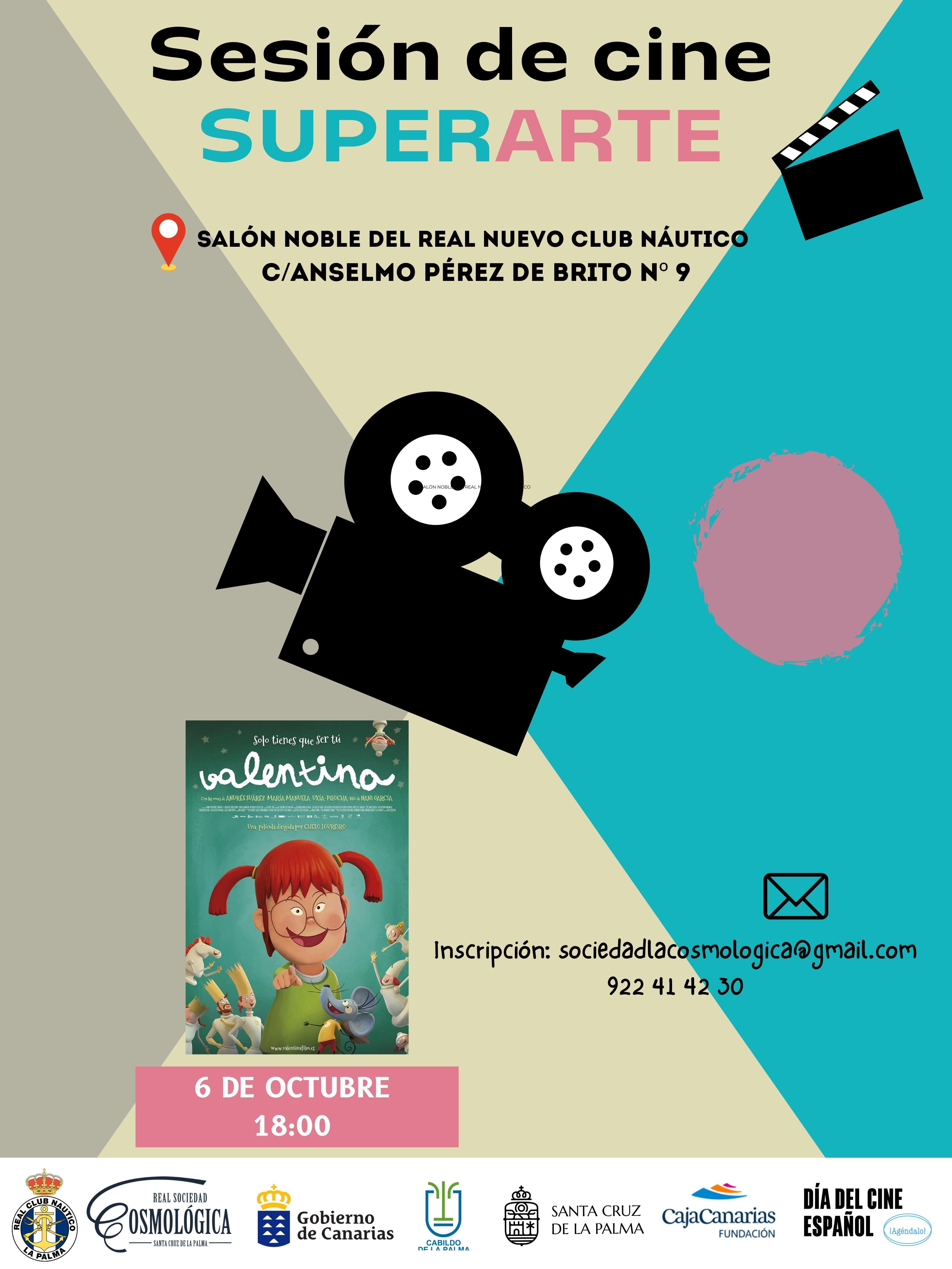 Cartel de la proyección.