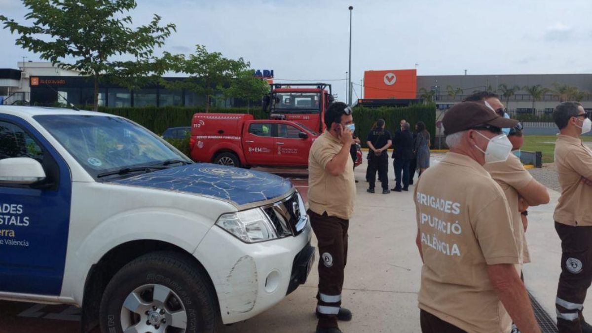 Brigadistas forestales de la Diputació de València.