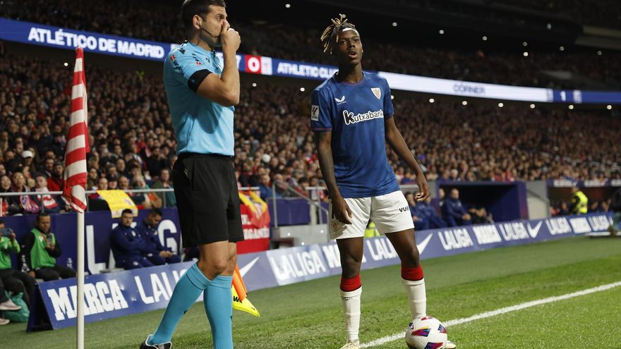 El Comité de Competición cierra parcialmente el estadio Metropolitano por insultos racistas a Nico Williams