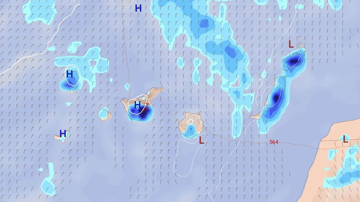 Aemet anuncia un aviso amarillo en Canarias por fuertes lluvias