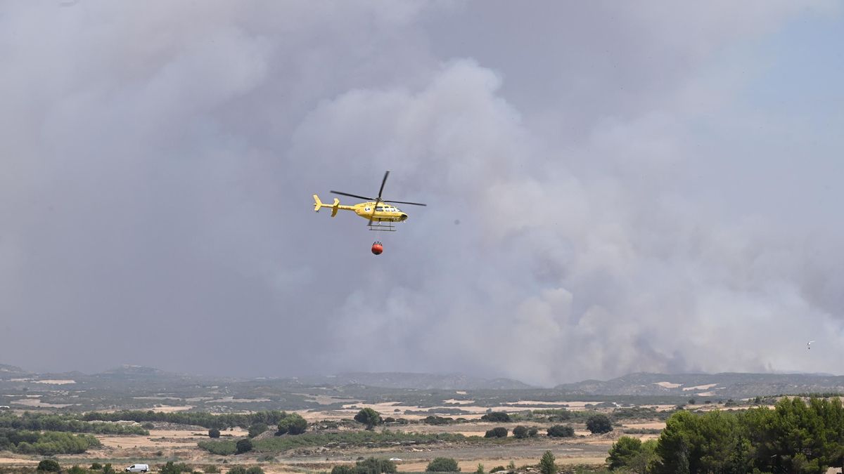 Última hora de los incendios en España: el incendio de las Cinco Villas supera ya las 15.000 hectáreas