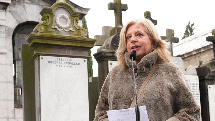 Homenaje a Gregorio Ordóñez en el cementerio de Polloe en San Sebastián