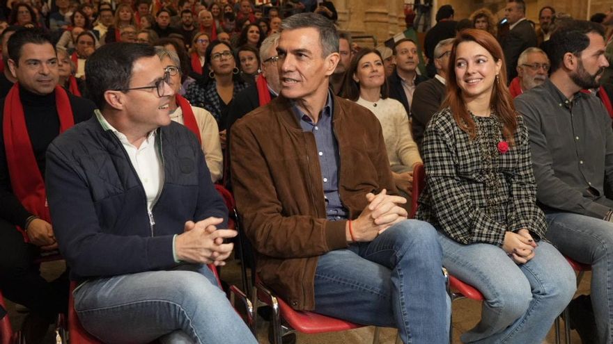 Miguel Ángel Gallardo y el presidente del Gobierno, Pedro Sánchez. Archivo.