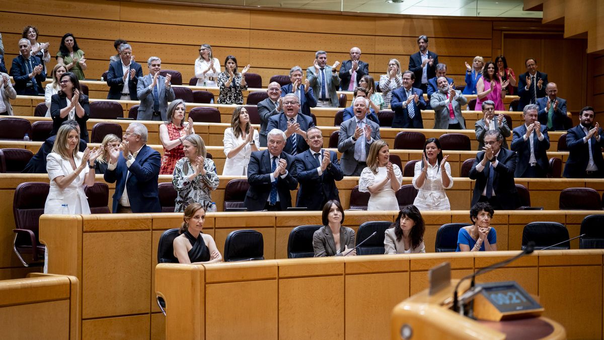 Imagen de archivo de la bancada del PP en el Senado.