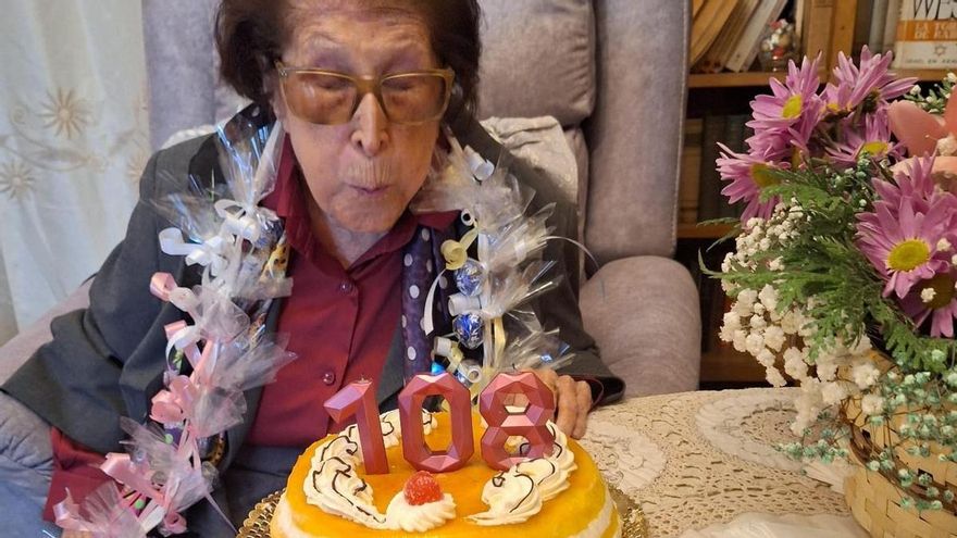La centenaria leonesa Isaura Martín-Granizo cumple 108 años