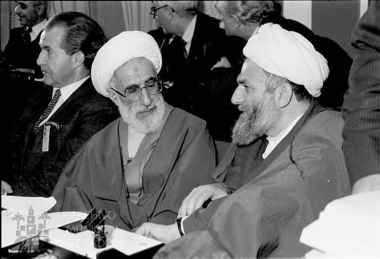 Los dos representantes iranís que vinieron al Congreso Abrahámico de Córdoba