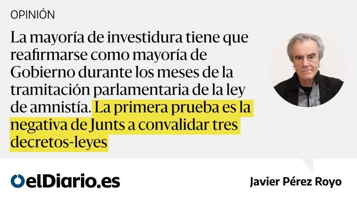 ¿Mayoría para la ley de amnistía, pero no mayoría de gobierno?