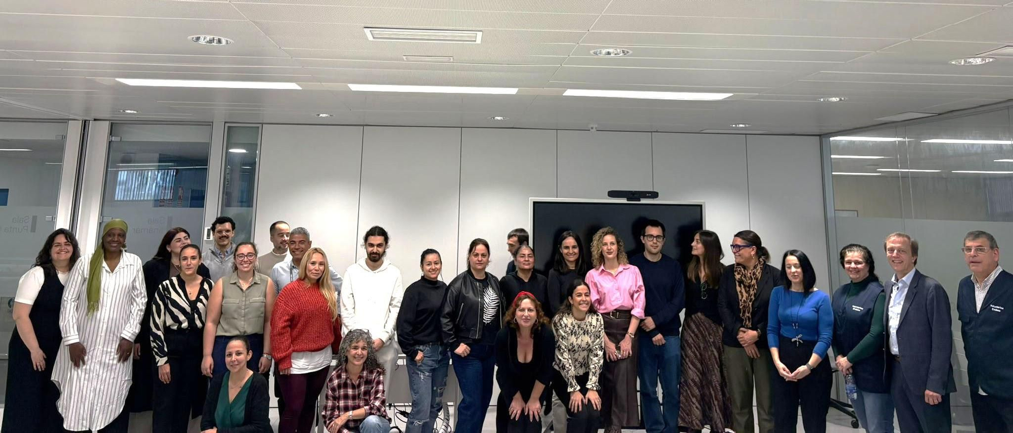 Foto de grupo de Fundación Endesa y Fundación Integra en la III edición del programa Cambiando Vidas.