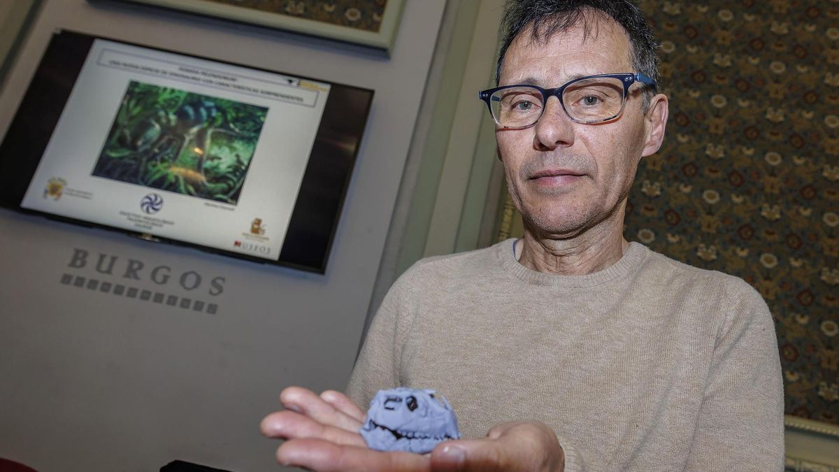 El presidente del Colectivo Arqueológico y Paleontológico de Salas (CAS), y director del Museo de los Dinosaurios de Salas de los Infantes, Fidel Torcida.