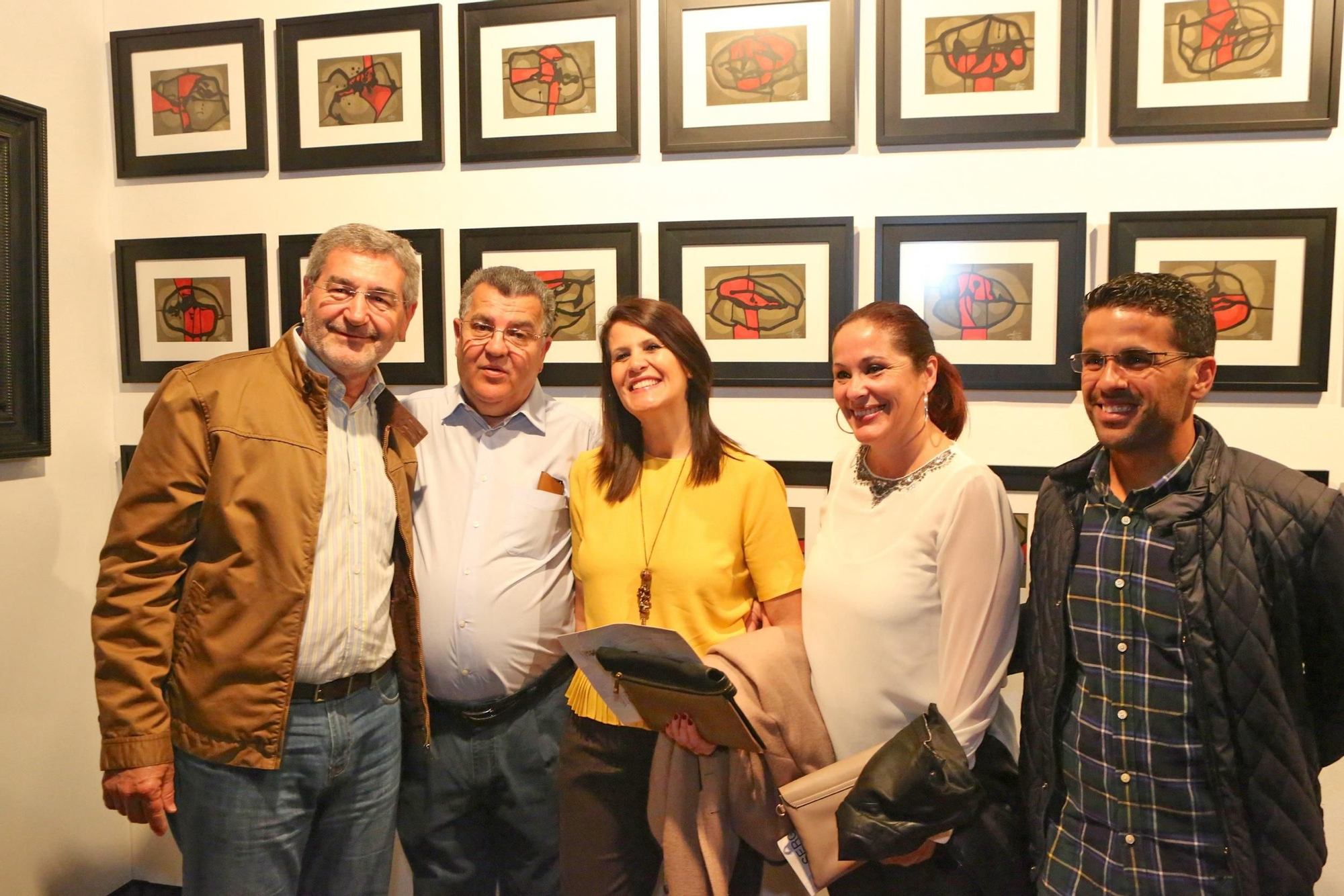 Exposición 'Obra sobre papel' del artista Sergio Gil en la sala de exposiciones 'Casa Condal', San Fernando de Maspalomas. (ALEJANDRO RAMOS)