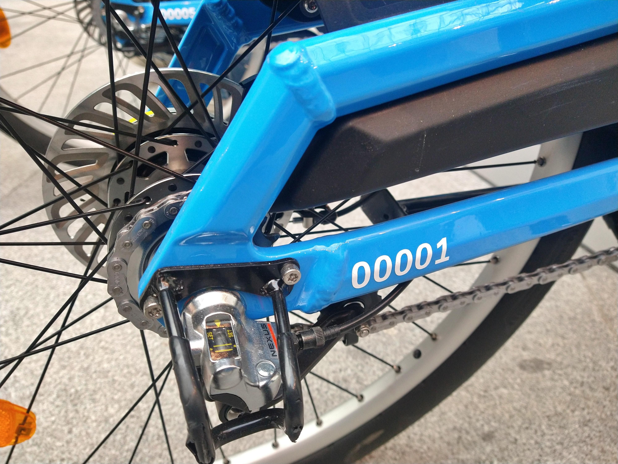 Sistema de cambios en la rueda trasera