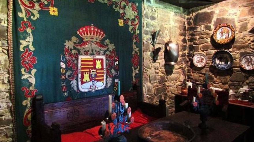 El torreón del castillo de Turienzo de los caballeros es visitable y tiene un interior muy interesante.