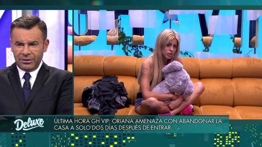 Jorge Javier Vázquez intenta convencer a Oriana en directo