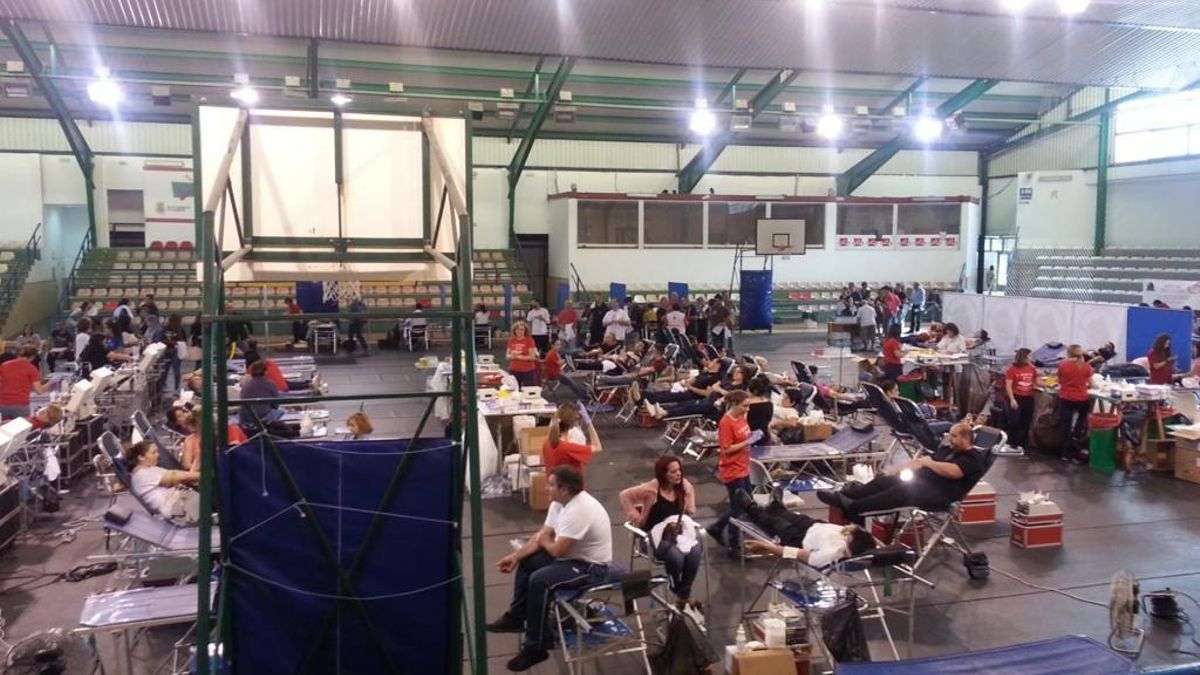 Imagen de archivo de una maratón de donación de sangre.