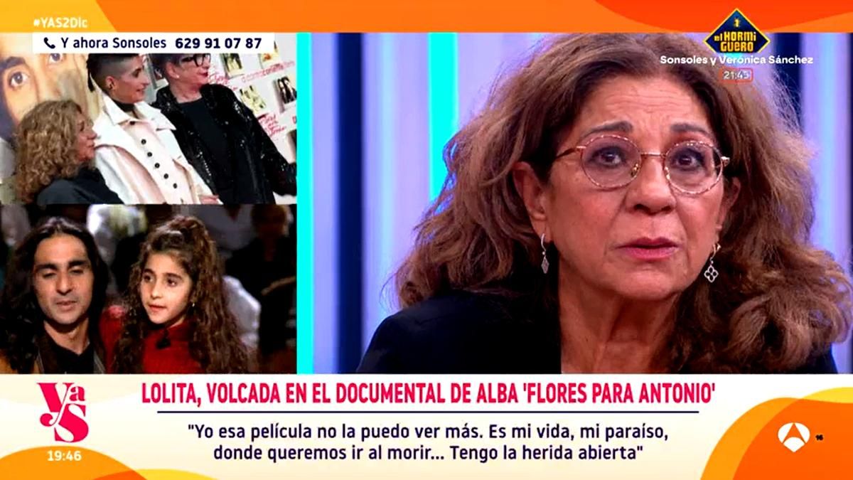 Lolita se emociona en Antena 3 al hablar del documental sobre su hermano dirigido por Alba Flores: "No puedo verlo más"