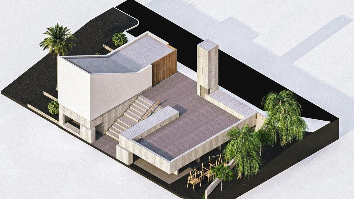 El Ayuntamiento de Tijarafe y el Obispado presentan el proyecto de reconstrucción de la iglesia de Fátima y de la zona comunitaria